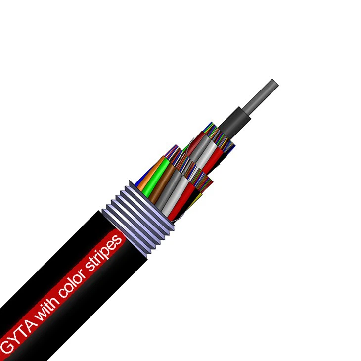Optický Vláknový Kabel GYTA S Barevnými Pruhy